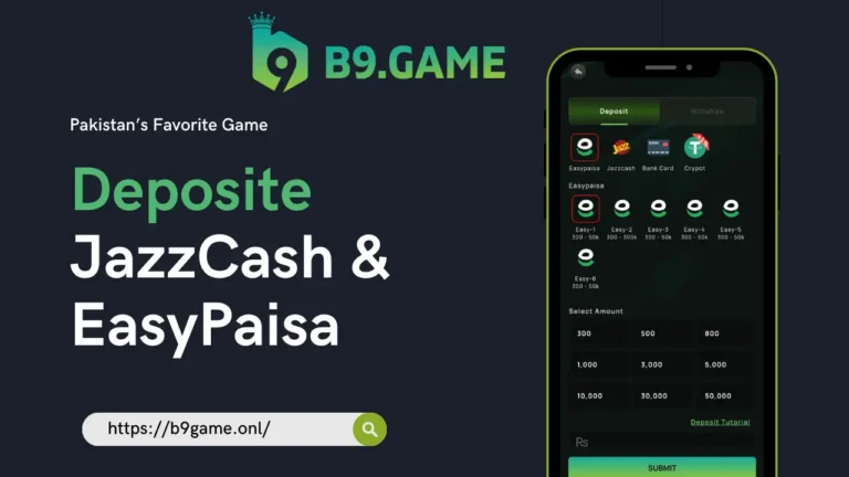 B9 Game Easypaisa JazzCash Deposite